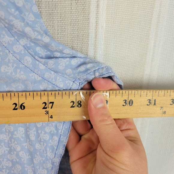 Robert Graham‎ Long Sleeve Button Down Shirt Pastel Blue Size 3XL Stripes - Picture 9 of 14